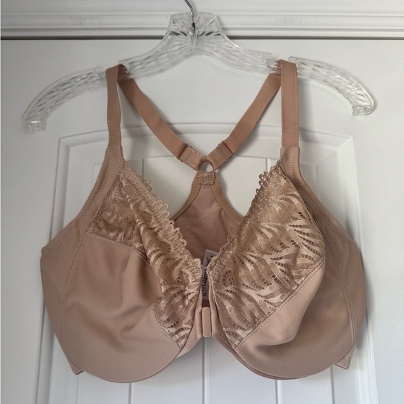 Glamorise MagicLift Racerback Nude Bra - Picture 1 of 6